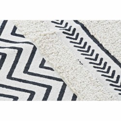 Tapis DKD Home Decor Noir Zigzag Blanc (160 x 226 x 0,7 cm)