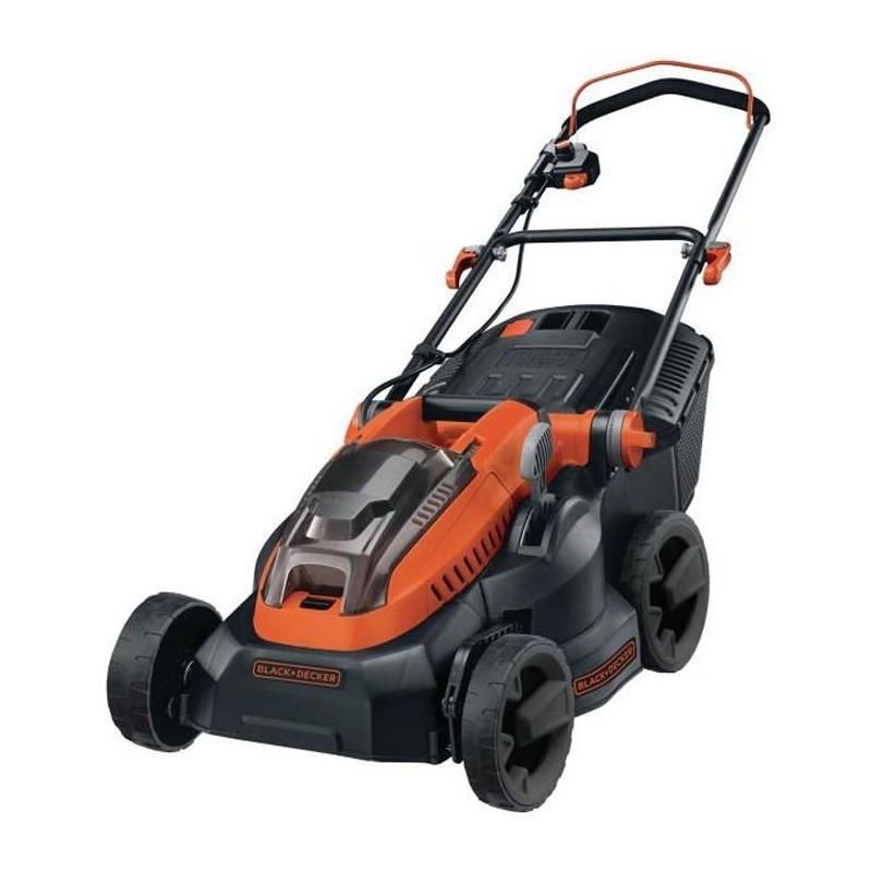 Tondeuse sur batterie 38cm de coupe BLACK+DECKER CLM3820L2-QW - Livré avec 2 batteries 36V 2,0Ah et chargeur