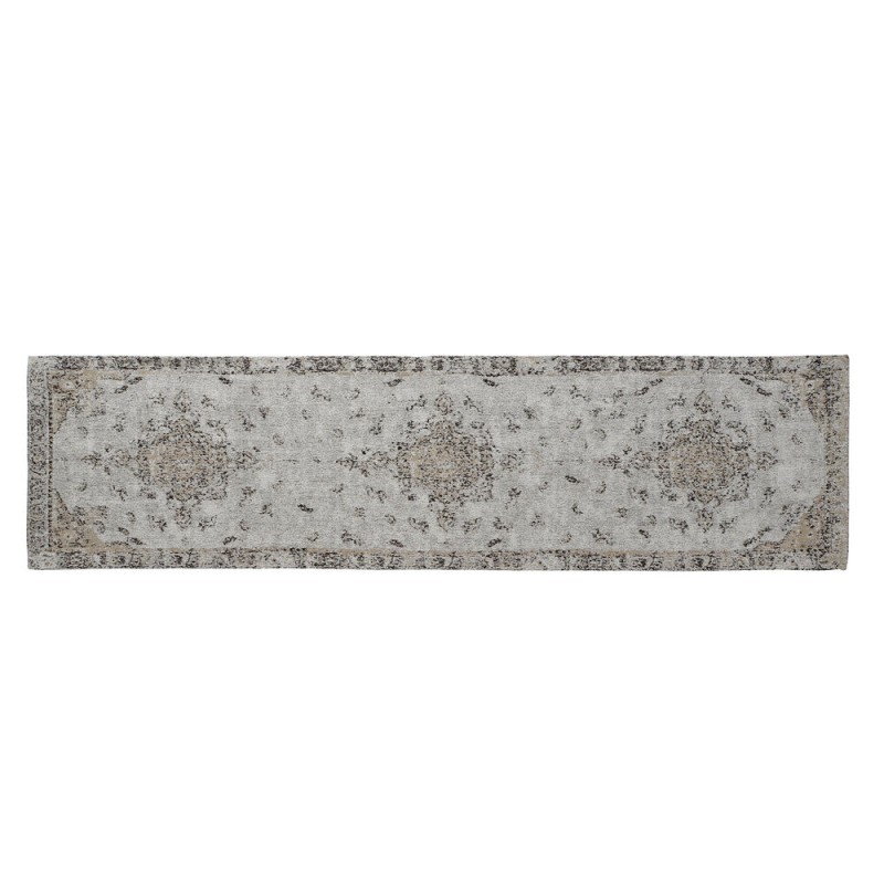 Tapis DKD Home Decor Noir Blanc Marron Clair (60 x 240 x 1 cm)