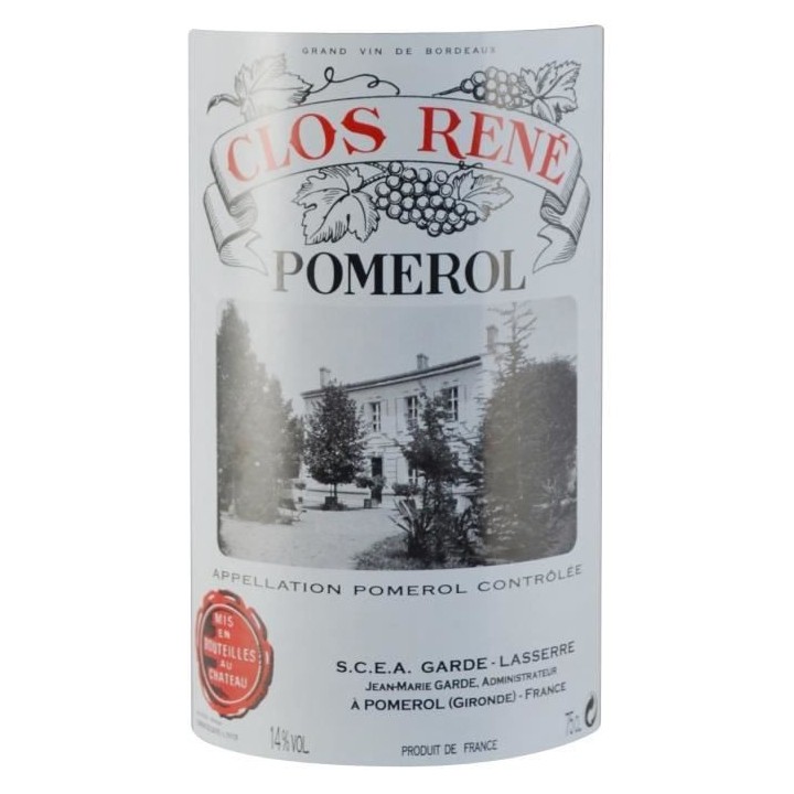 Clos René 2019 Pomerol - Vin rouge de Bordeaux