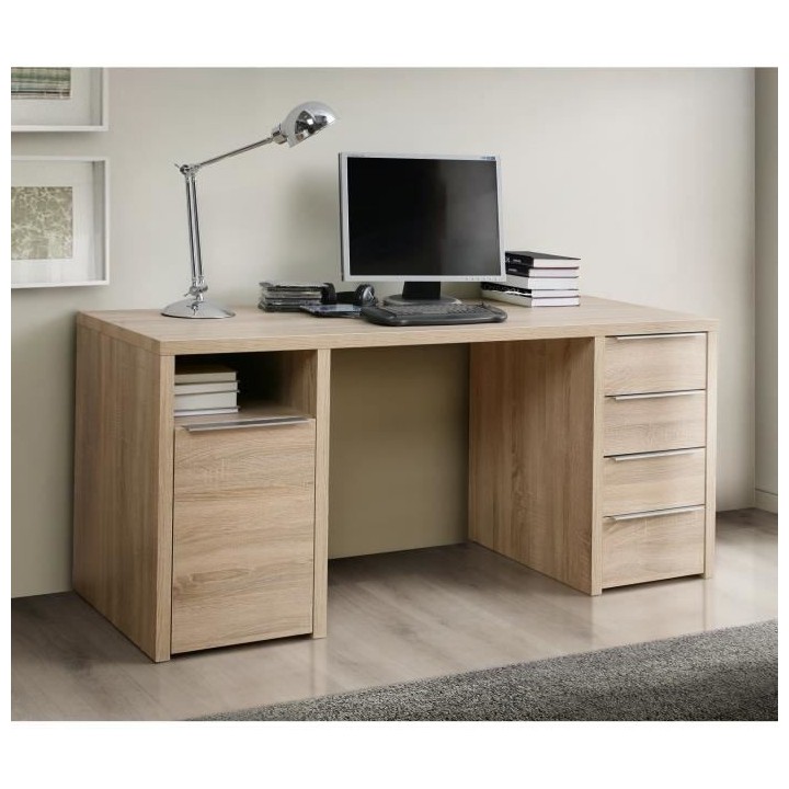 CALPE Bureau chene sonoma - L 160 cm