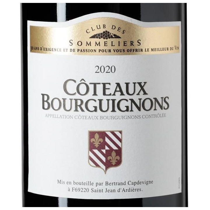 Coteaux Bourguignons Vin de Bourgogne - Rouge - 75 cl - AOC