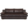 CLYDE Banquette convertible 3 places - Tissu marron vieilli - Style contemporain - L 187 x P 94 cm