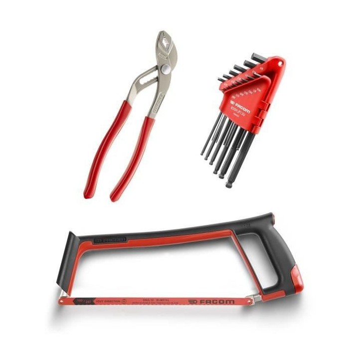 Caisse a outils FACOM + 22 outils - 5 Tournevis Protwist + 6 Clés mix