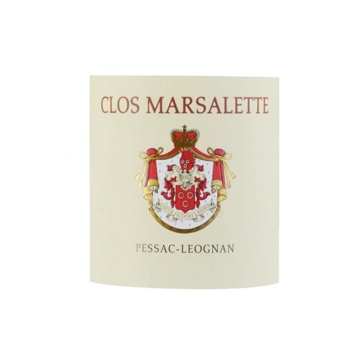 Clos Marsalette 2017 Pessac-Léognan - Vin rouge de Bordeaux