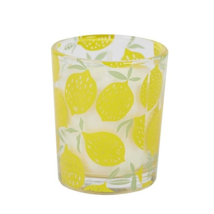 Coffret de 6 Bougies parfumées citronnelles - M12 - 4,5 x 4,5 x 5,5 c