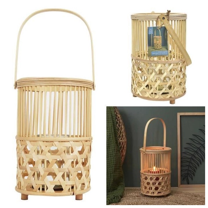 Lanterne - 51 x 21 x 21 cm - Beige - Cylindrique - CMP