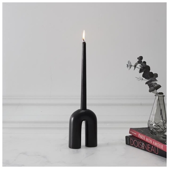 Bougeoir - Arche M24 - Noir - 10 x 4,3 x 13,30 cm - CMP