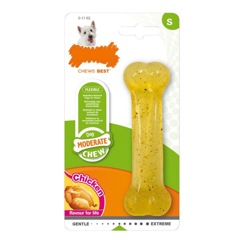 Jouet pour chien Nylabone Moderate Chew Taille S Poulet Thermoplastique