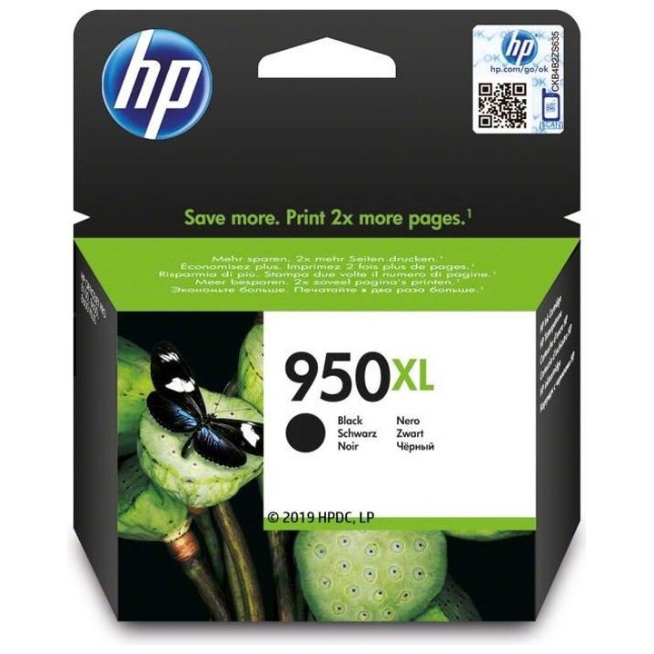 HP 950XL Cartouche d'encre noire grande capacité authentique (CN045AE