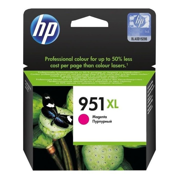 HP 951XL Cartouche d'encre magenta grande capacité authentique (CN047