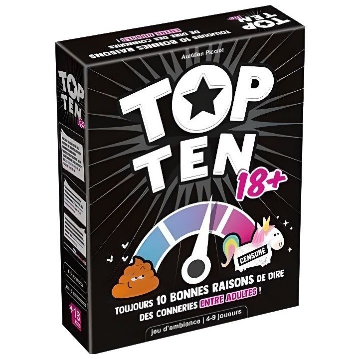 Cocktail Games | Top Ten 18+| Jeu de société | a partir de 14 ans |