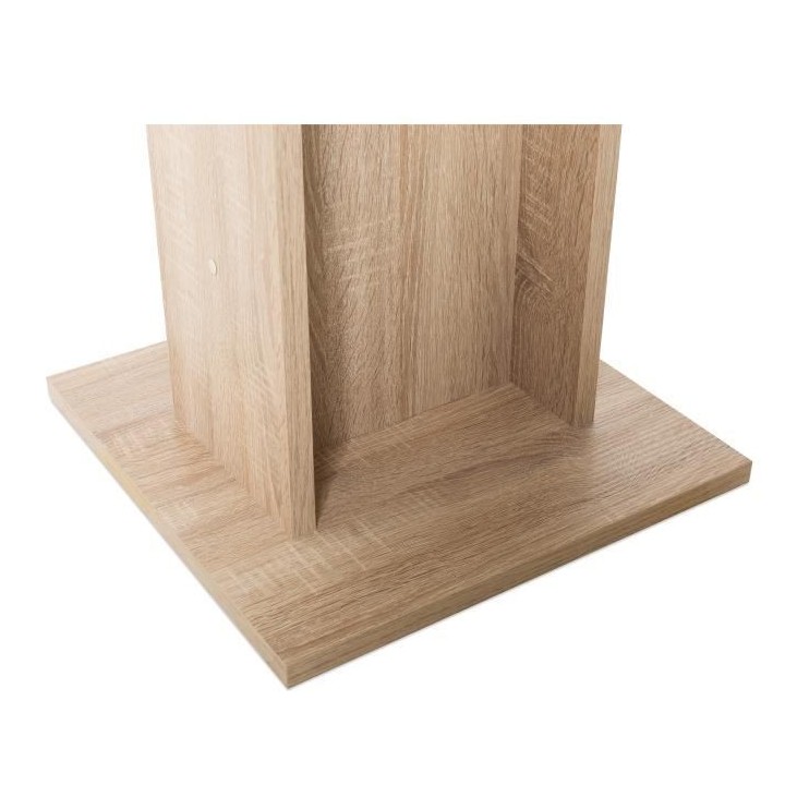 Table a manger de 2 a 4 personnes - Carrée - Classique - Décor chene