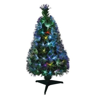 Sapin de Noël artificiel Fibre optique New York - 125 LED - 125 branc