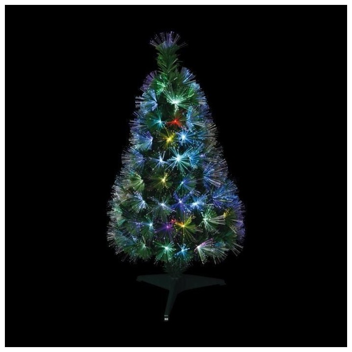 Sapin de Noël artificiel Fibre optique New York - 125 LED - 125 branc