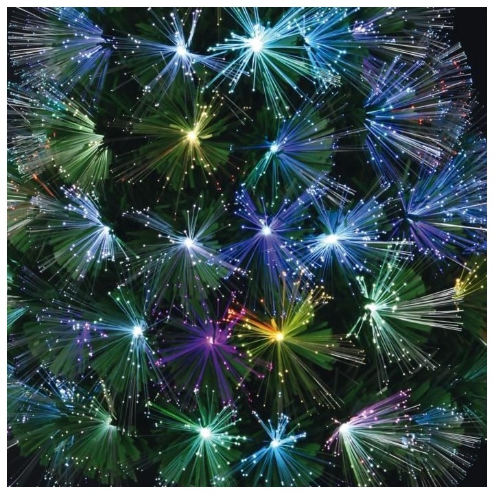 Sapin de Noël artificiel Fibre optique New York - 125 LED - 125 branc