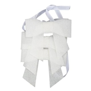 Décoration de Noël : Set de 3 ronds de serviette noeud - H 6 x 7 cm