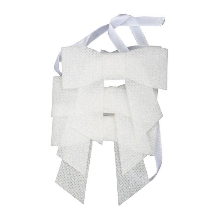 Décoration de Noël : Set de 3 ronds de serviette noeud - H 6 x 7 cm