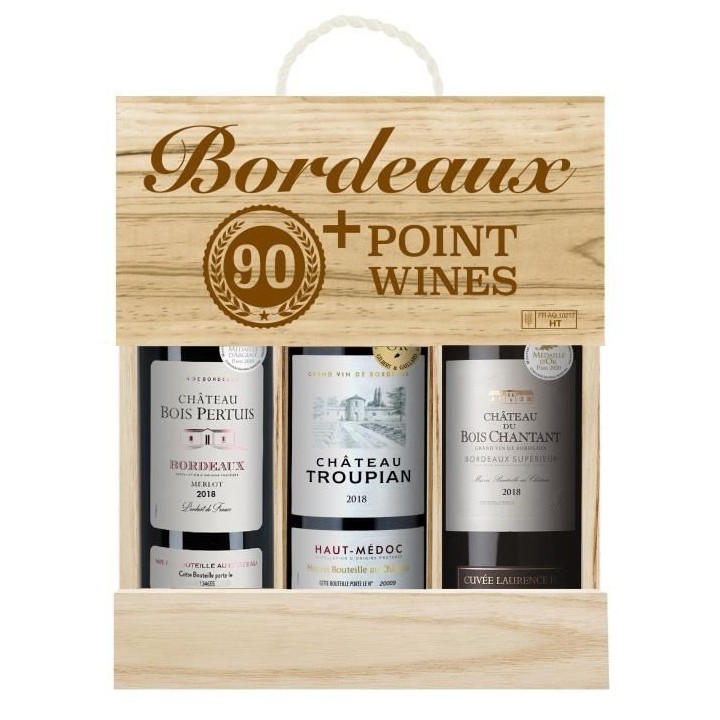 Coffret Bordeaux 90pts+ - Château Bois Pertuis 2018, Château Du Bois