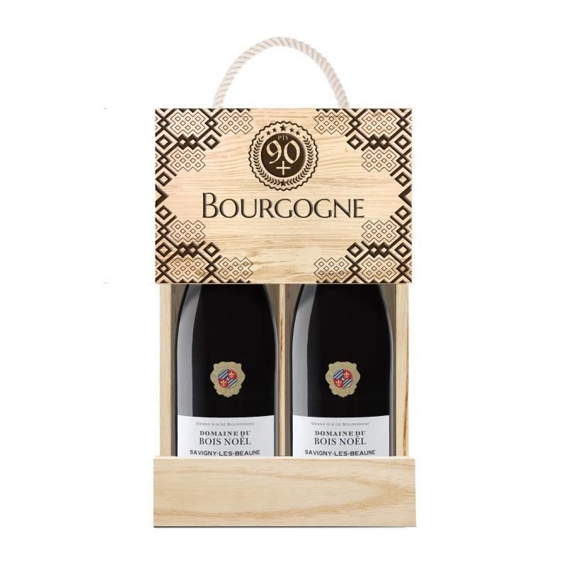 Coffret 2 Bourgogne 90pts Domaine du Bois Noël 2018 Savigny-Les-Beaune - Vin rouge de Bourgogne