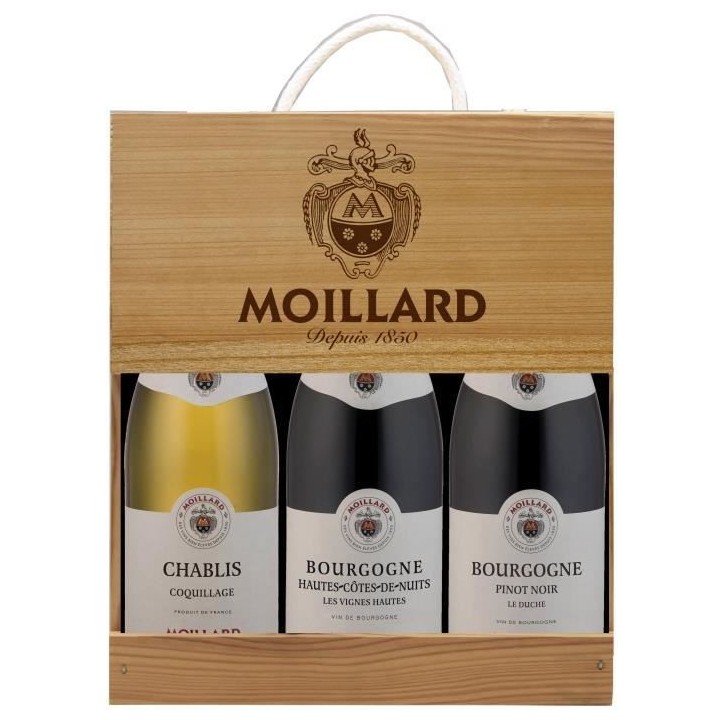 Coffret Bourgogne Découverte Moillard - Bourgogne Pinot Noir, Chablis