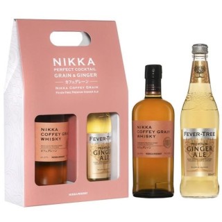 Coffret Whisky Ginger Nikka Coffey Grain 45,0% Vol. 70 cl + Fever Tree