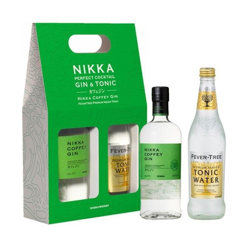 Coffret Gin Tonic Nikka Coffey Gin 47,0% Vol. 70 cl + Fever Tree Tonic Water 50 cl