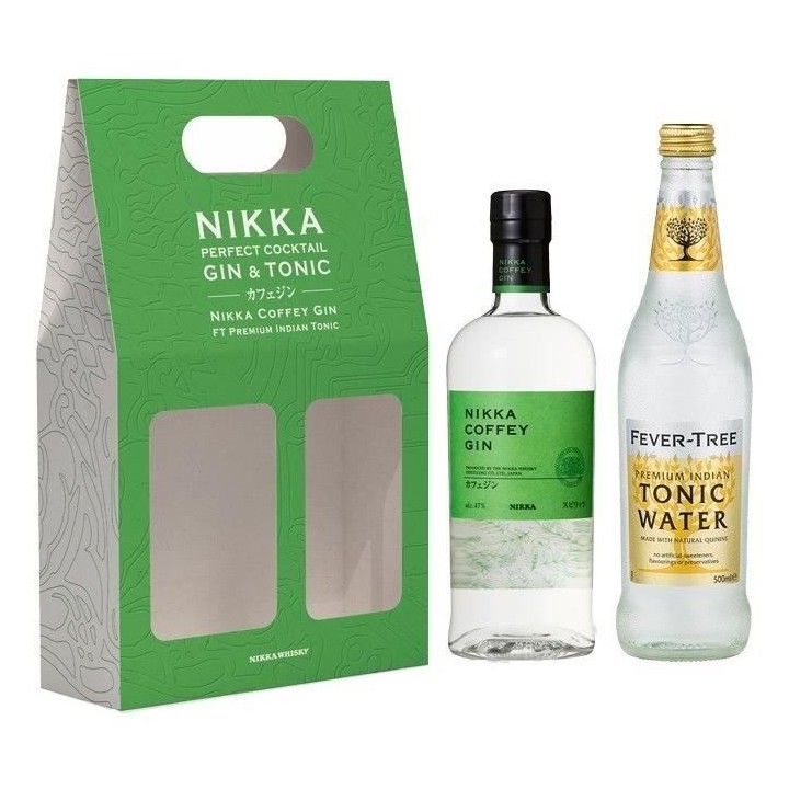 Coffret Gin Tonic Nikka Coffey Gin 47,0% Vol. 70 cl + Fever Tree Tonic