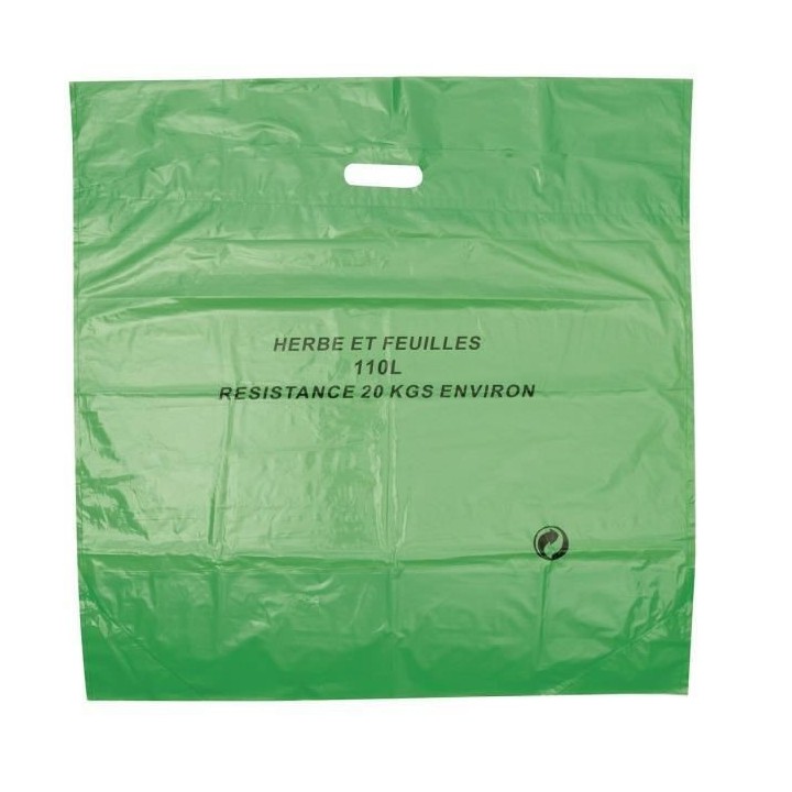 COGEX Lot de 3 sacs a déchets végétaux en polyéthylene - Autostabl