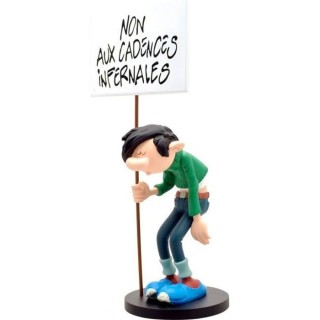 Figurine de Collection - COLLECTOYS - Gaston et sa Pancarte : Non aux