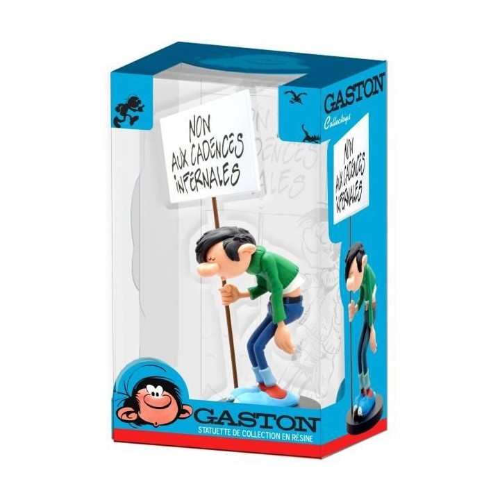 Figurine de Collection - COLLECTOYS - Gaston et sa Pancarte : Non aux