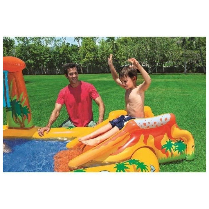 INTEX Piscine gonflable Enfant / Aire De Jeux aquatique Dinosaure 249
