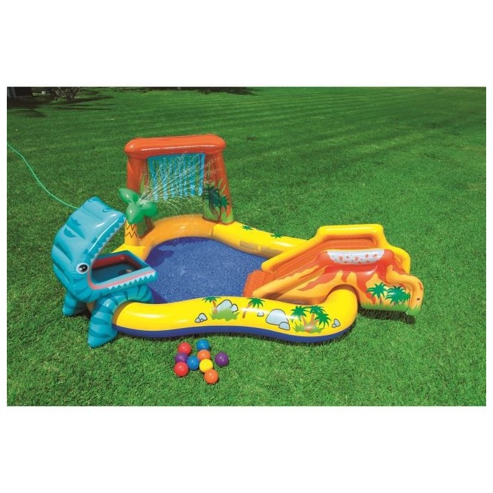 INTEX Piscine gonflable Enfant / Aire De Jeux aquatique Dinosaure 249