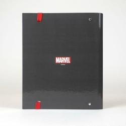 Reliure à anneaux The Avengers A4 Noir (26 x 32 x 4 cm)