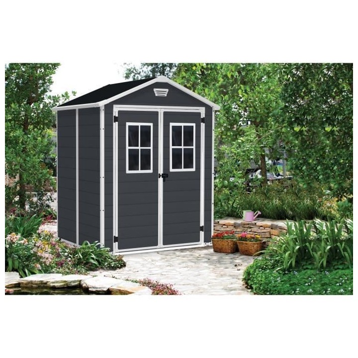 Abri de jardin en aluminium KETER 2,8 m² - Gris anthracite