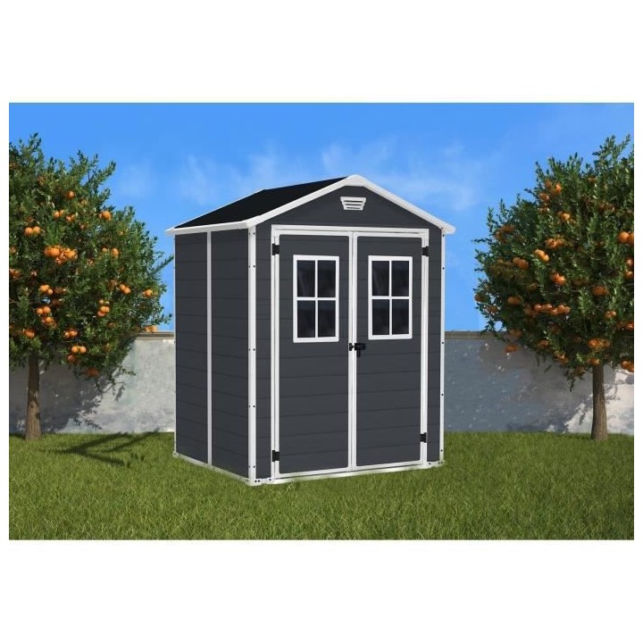 Abri de jardin en aluminium KETER 2,8 m² - Gris anthracite