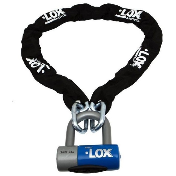 ANTIVOL ENSEMBLE LOX CHAINE + BLOQUE DISQUE HOMOLOGUES SRA