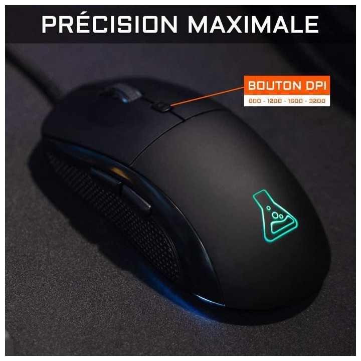 Pack Gaming Iridium - THE G-LAB - Clavier 160 FR + Souris Kult 170