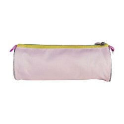 Trousse d'écolier cylindrique Princesses Disney Rose (8 x 8 x 23 cm)