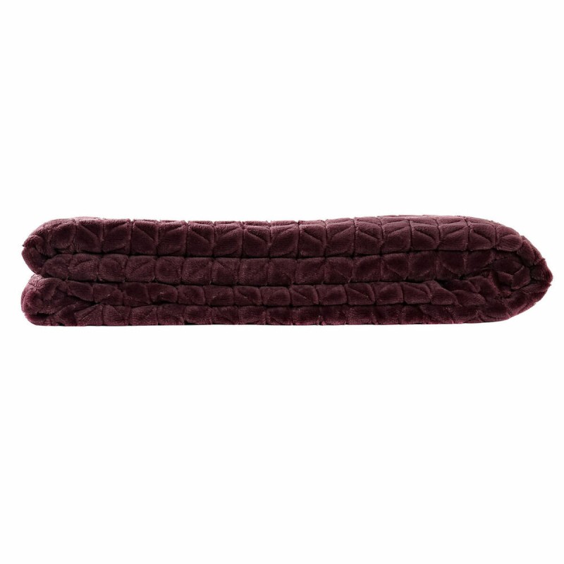 Couverture DKD Home Decor Flèches 150 x 200 x 2 cm Mauve Basique