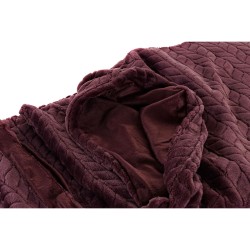 Couverture DKD Home Decor Flèches 150 x 200 x 2 cm Mauve Basique