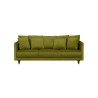 Canapé droit fixe 4 places - Velours vert sapin - Classique - CONSTANCE - L 212 x P 93 cm