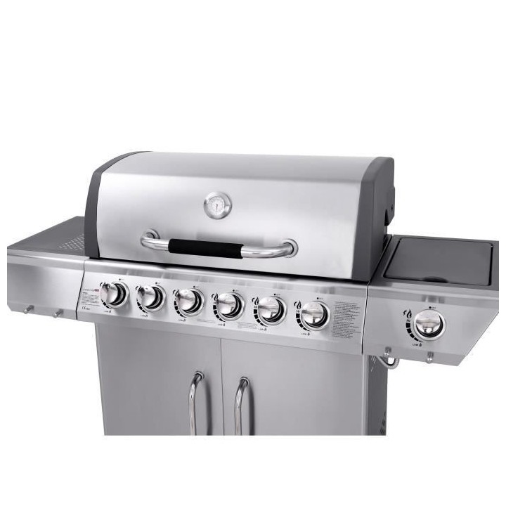 Barbecue a gaz DUKE 6 feux et brûleur latéral - Housse de protection