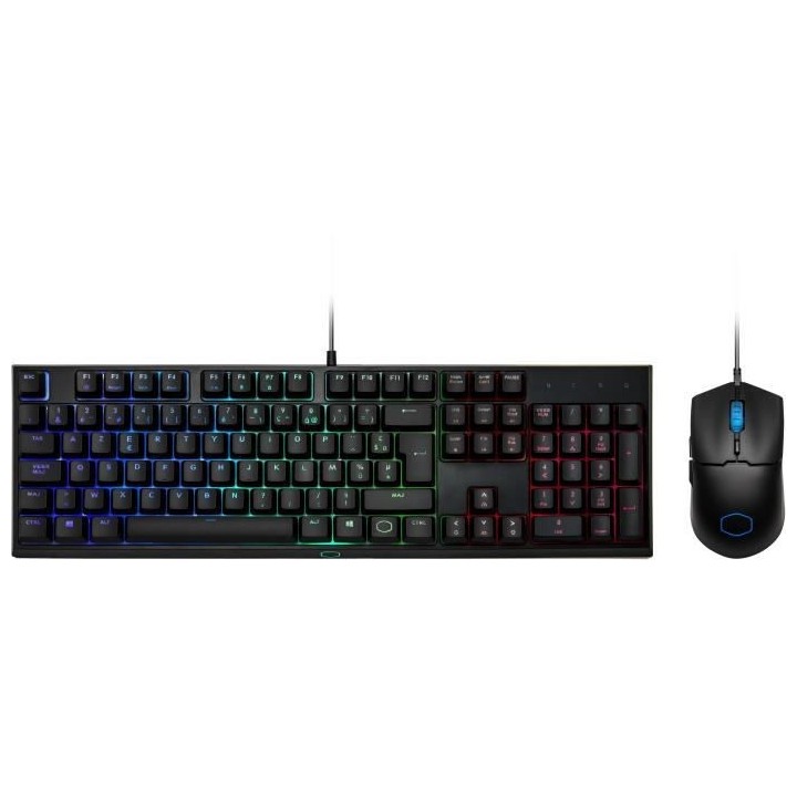 COOLER MASTER MS110 - Kit Clavier/Souris (Semi-Mécanique Gaming RGB -