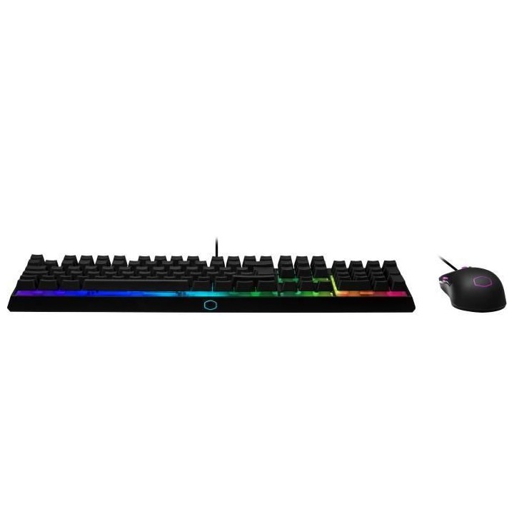COOLER MASTER MS110 - Kit Clavier/Souris (Semi-Mécanique Gaming RGB -