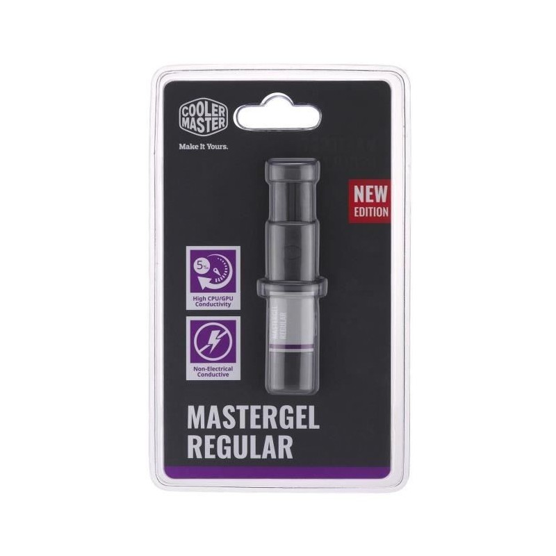 Cooler Master MasterGel Regular combiné de dissipateurs thermiques 5 W/m·K ( MasterGel Regular 2.5g Thermal Compound Syringe)