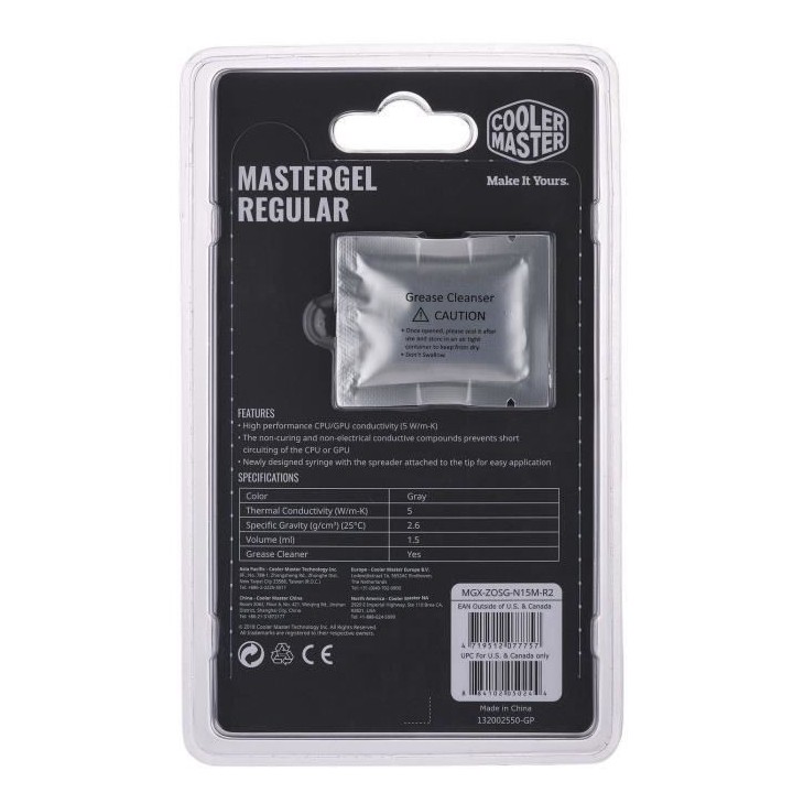 Cooler Master MasterGel Regular combiné de dissipateurs thermiques 5