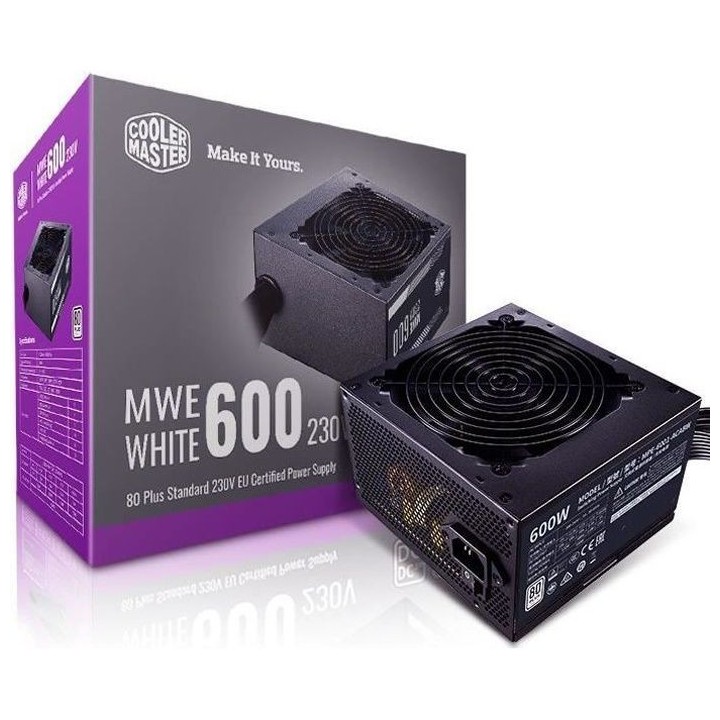 COOLER MASTER MWE White V2 600W - Alimentation 600W (Certifiée 80 Plu