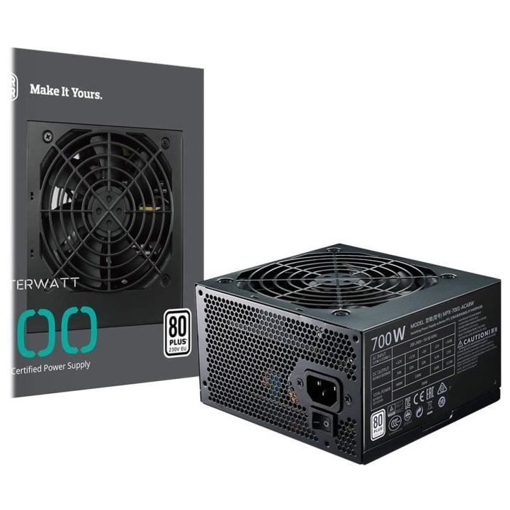 Alimentation PC -COOLER MASTER -MWE White V2 -700W (Certifiée 80 Plus
