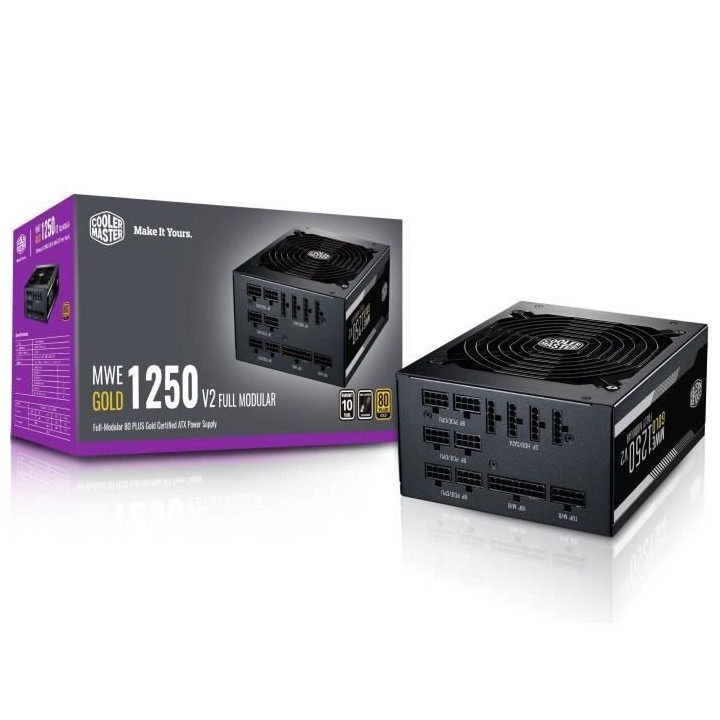 COOLER MASTER MWE Gold 1250W FM V2 - Alimentation Full Modulaire 1250W